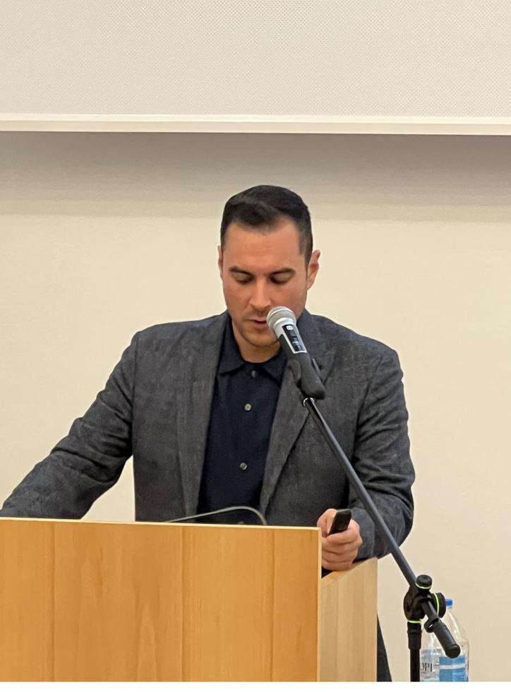 Presenting at a lectern